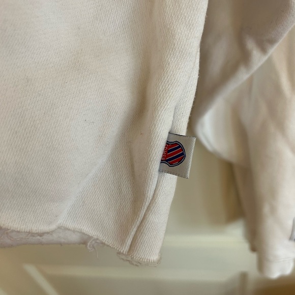 K-Swiss White Cropped Hoodie - Picture 6 of 6